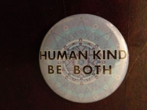 Human kind button
